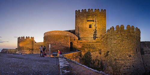 centro histórico y la Alcazaba