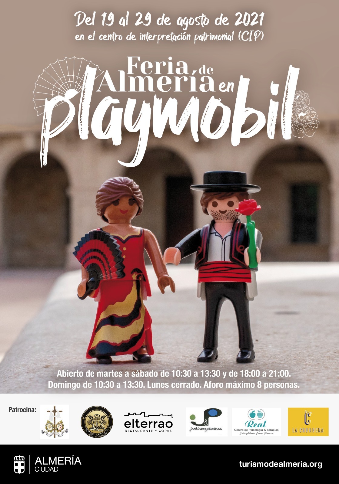 Cartel de la feria de Almería de Playmobil