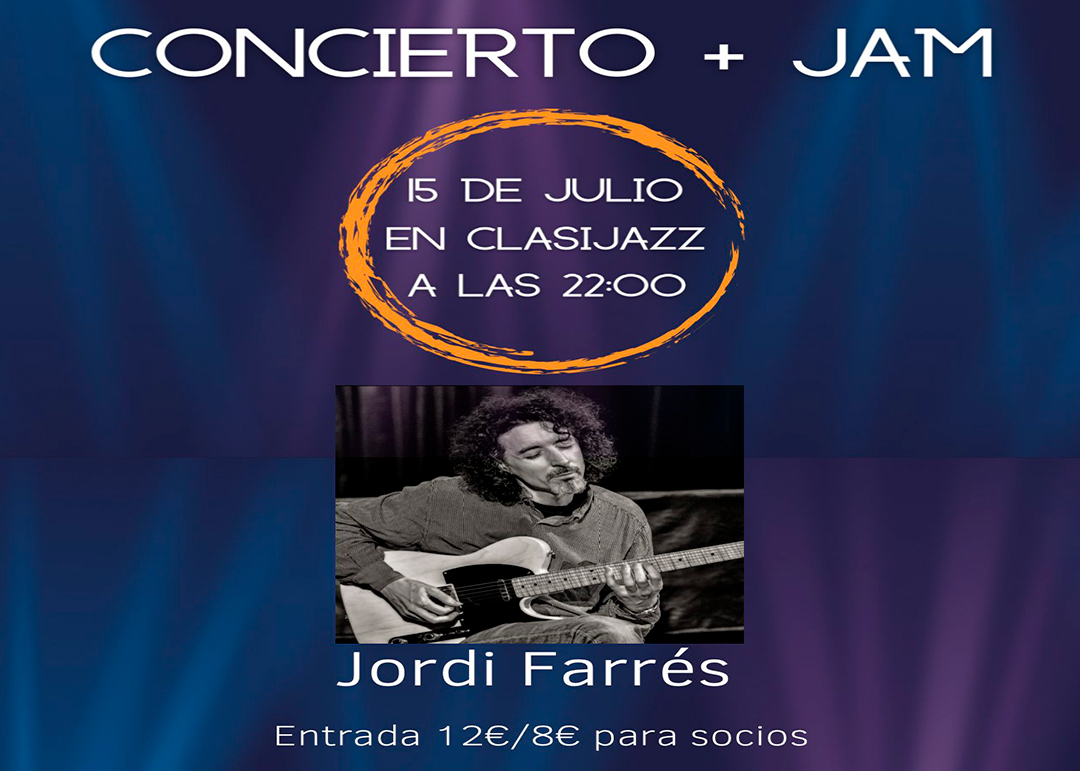 Concierto de Jordi Farrés y Jam Session en Almería