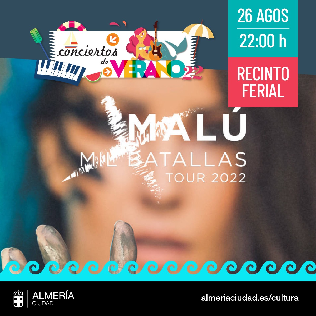 Concierto de Malú en el recinto ferial de Almería