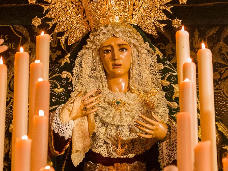Imagen religiosa de Nuestra Señora del Amor y la Esperanza