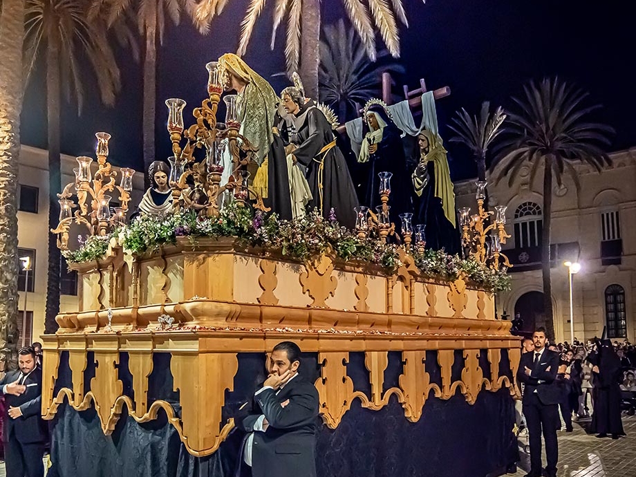 Imagen religiosa del Cristo de la Caridad en su Traslado al Sepulcro