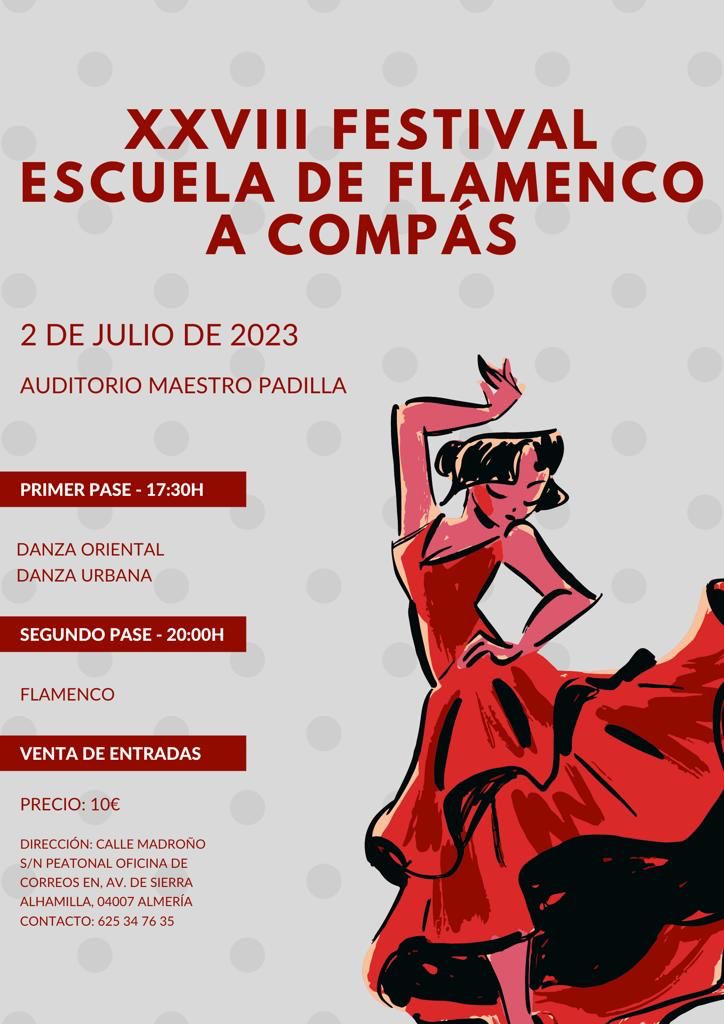 XXVIII festival escuela de flamenco a compás