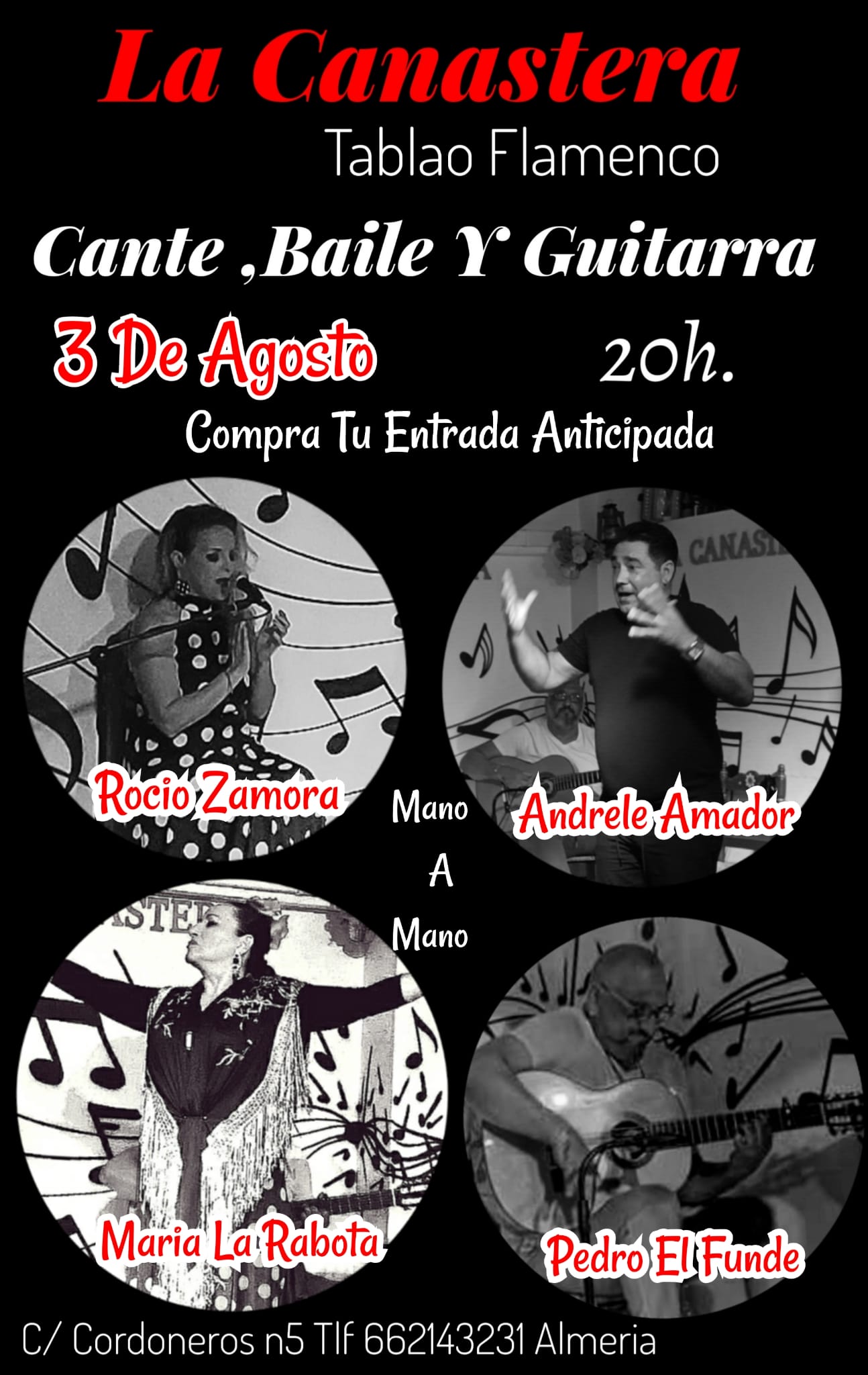 Programa 3 de agosto | La Canastera - Tablao Flamenco