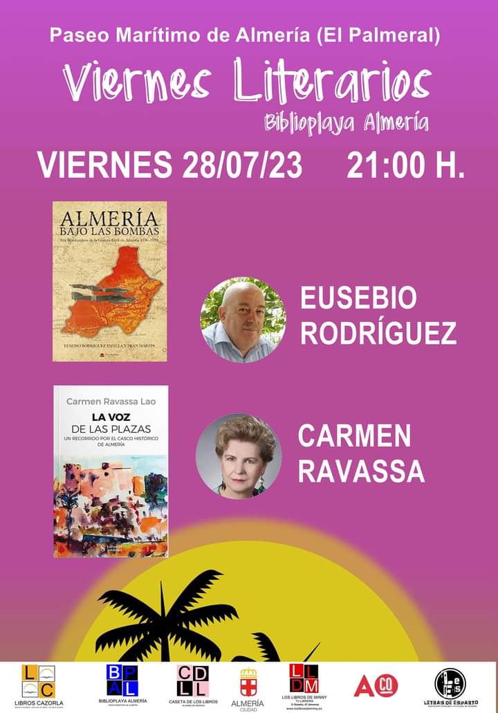 Viernes Literarios en el Palmeral del Paseo Marítimo de Almería