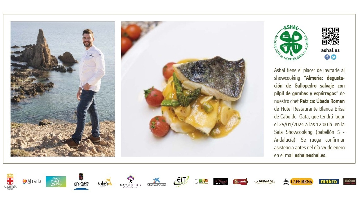 ASHAL muestra la calidad gastronómica de Almería en FITUR con el chef Patricio Ubeda