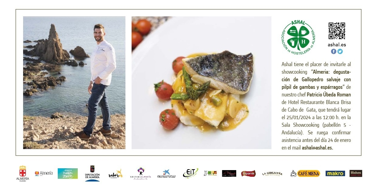 ASHAL muestra la calidad gastronómica de Almería en FITUR con el chef Patricio Ubeda