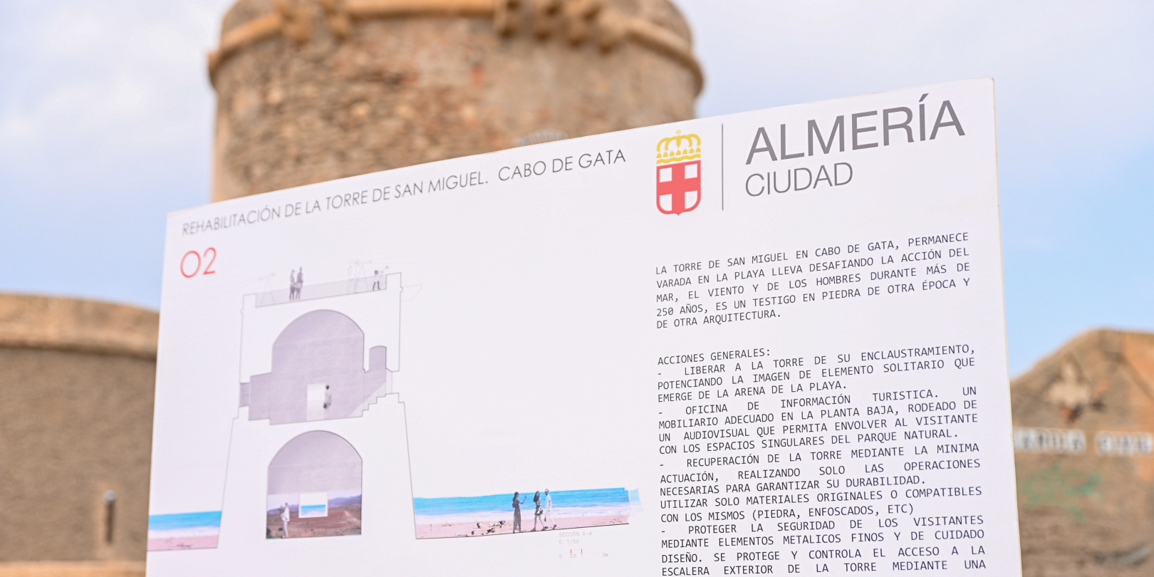 Turismo Almería Foto archivo presentacion Proyecto Torreon San Miguel Cabo Gata 1 uai - Turismo Almería