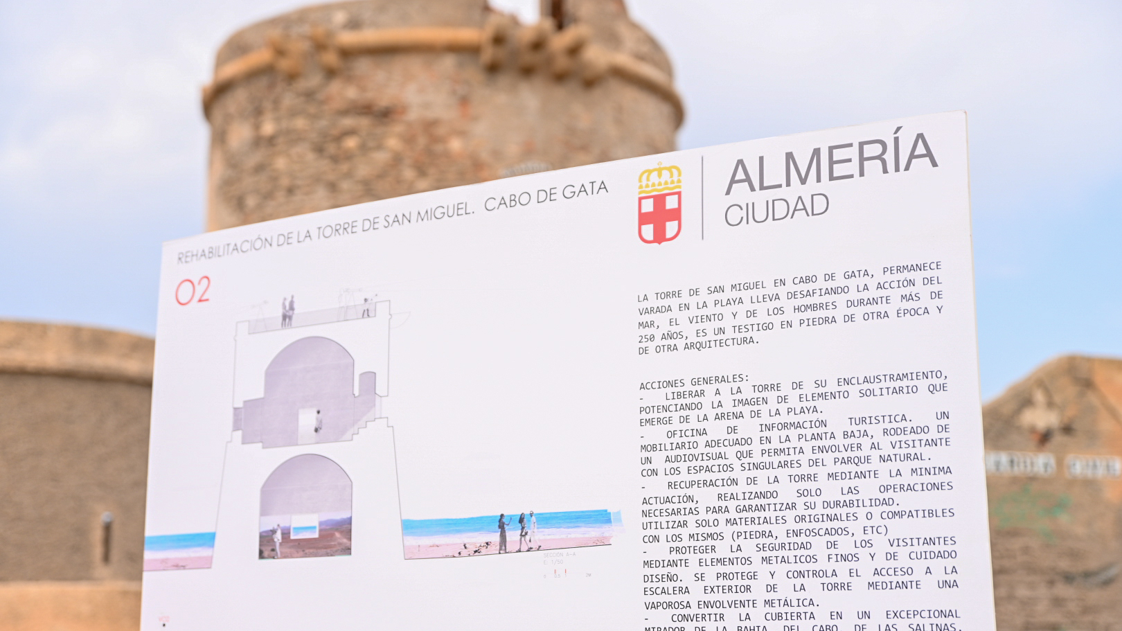Turismo Almería Foto archivo presentacion Proyecto Torreon San Miguel Cabo Gata 1 uai - Turismo Almería