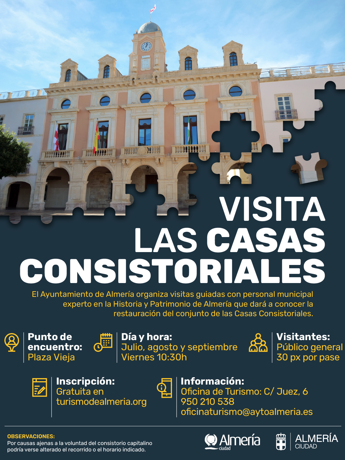 Visitas Guiadas verano 2026 uai - Turismo Almería