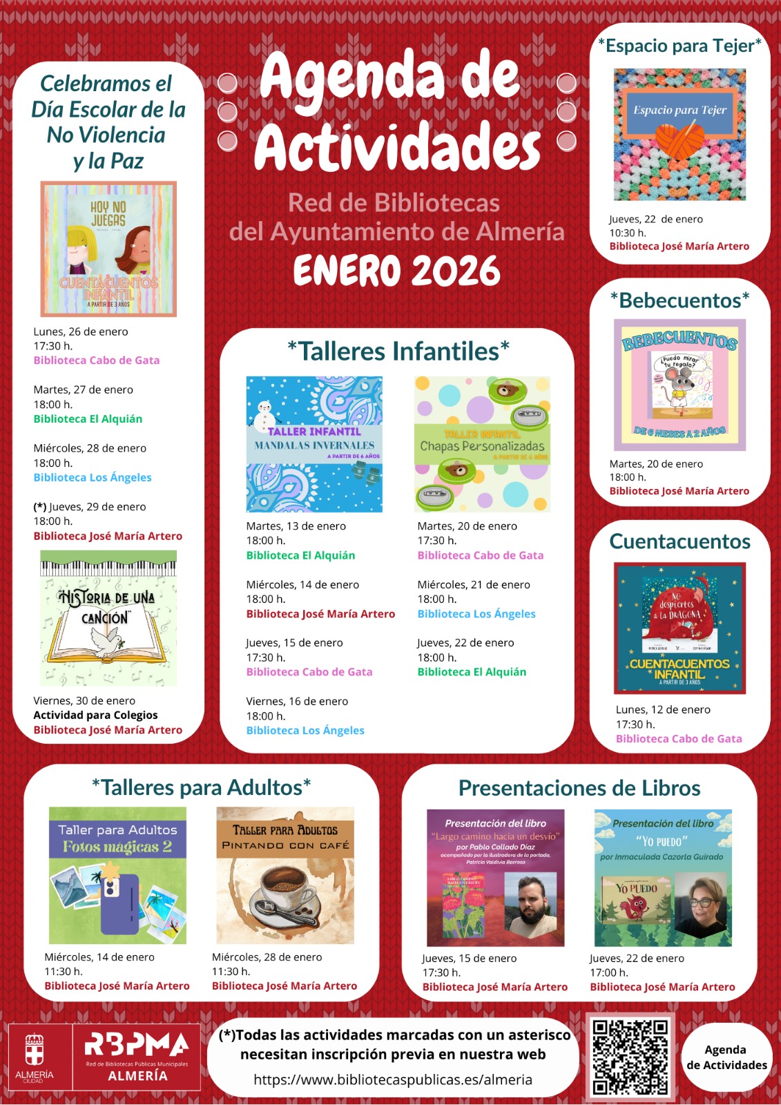 agenda actividades biblioteca municipales