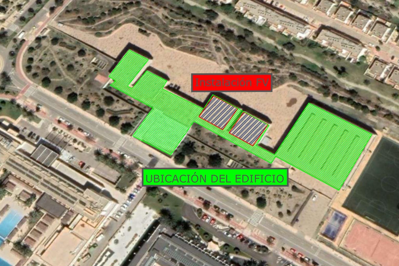 Intervencion General sobre ambos edificios uai - Turismo Almería