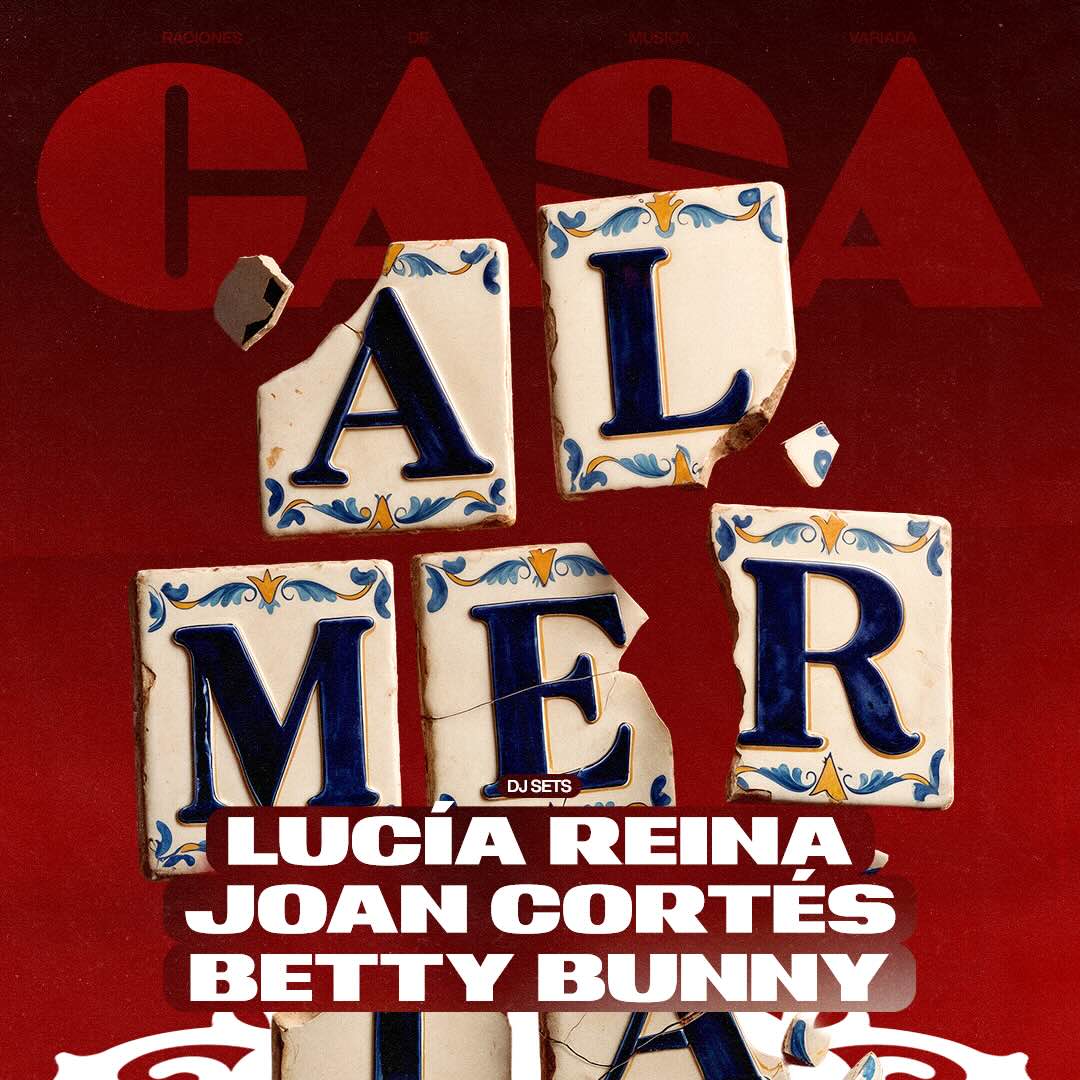 Cartel de Casa Pepa con Lucía Reina, Joan Cortés y Betty Bunny en Berlin Social Club Almería