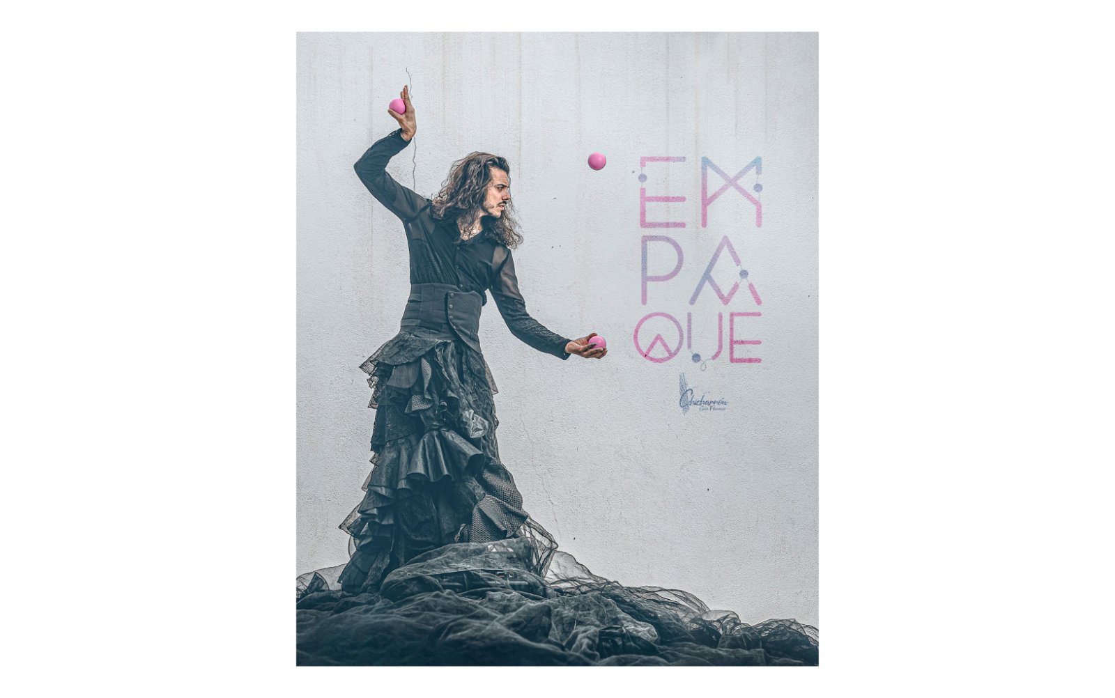 Cartel del espectáculo Empaque, de circo, flamenco y humor, en el Teatro Apolo de Almería